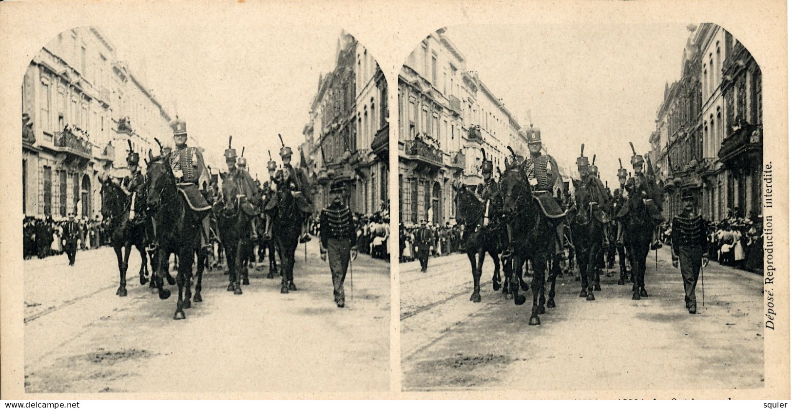 Stereo, Cortège Historique 1905,25 CPA