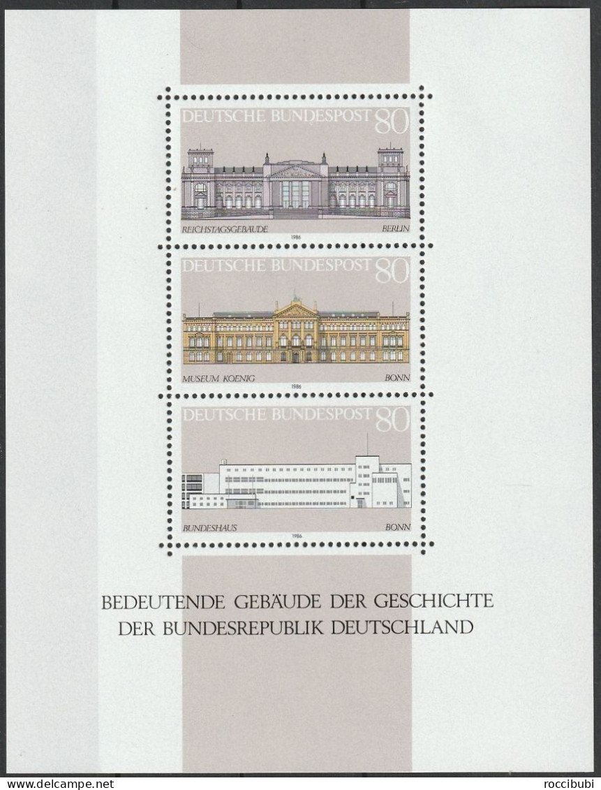 BRD 1986 // Block 20 ** Grundgedanken Der Demokratie - 1981-1990