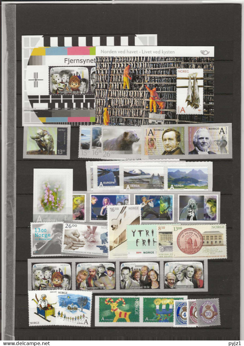 2010 MNH Norway Year Complete Postfris** - Années Complètes