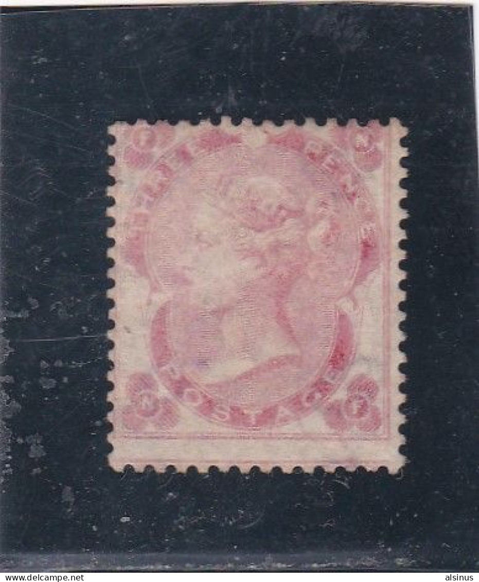 GRANDE BRETAGNE - 1862 - VICTORIA - N° 21 - 3 P ROSE - NEUF SANS GOMME - Unused Stamps