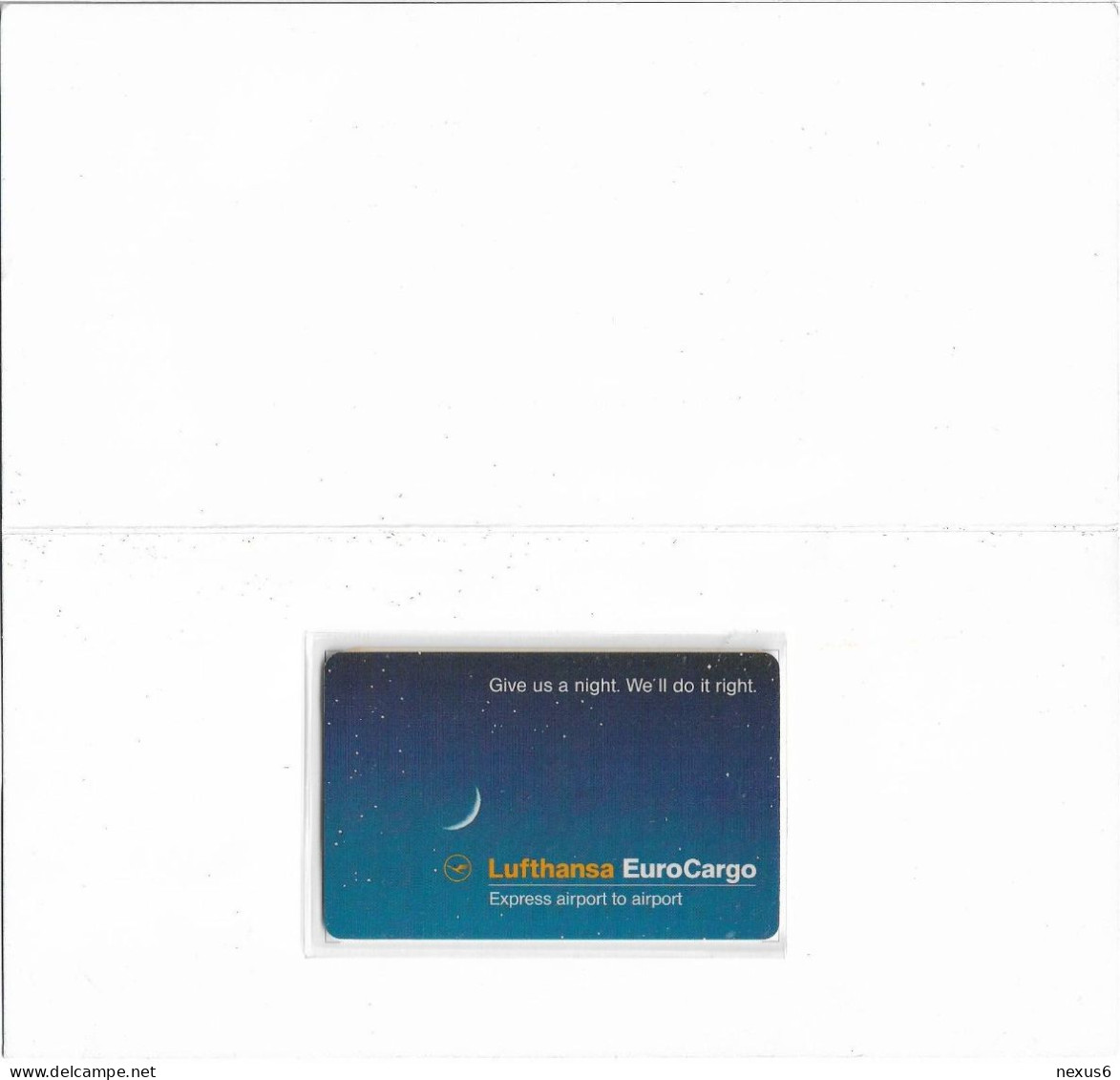 Germany - Sprint - Lufthansa EuroCargo, 11.1993, Remote Mem. 10U, 5.100ex, Mint In Folder - [2] Prepaid