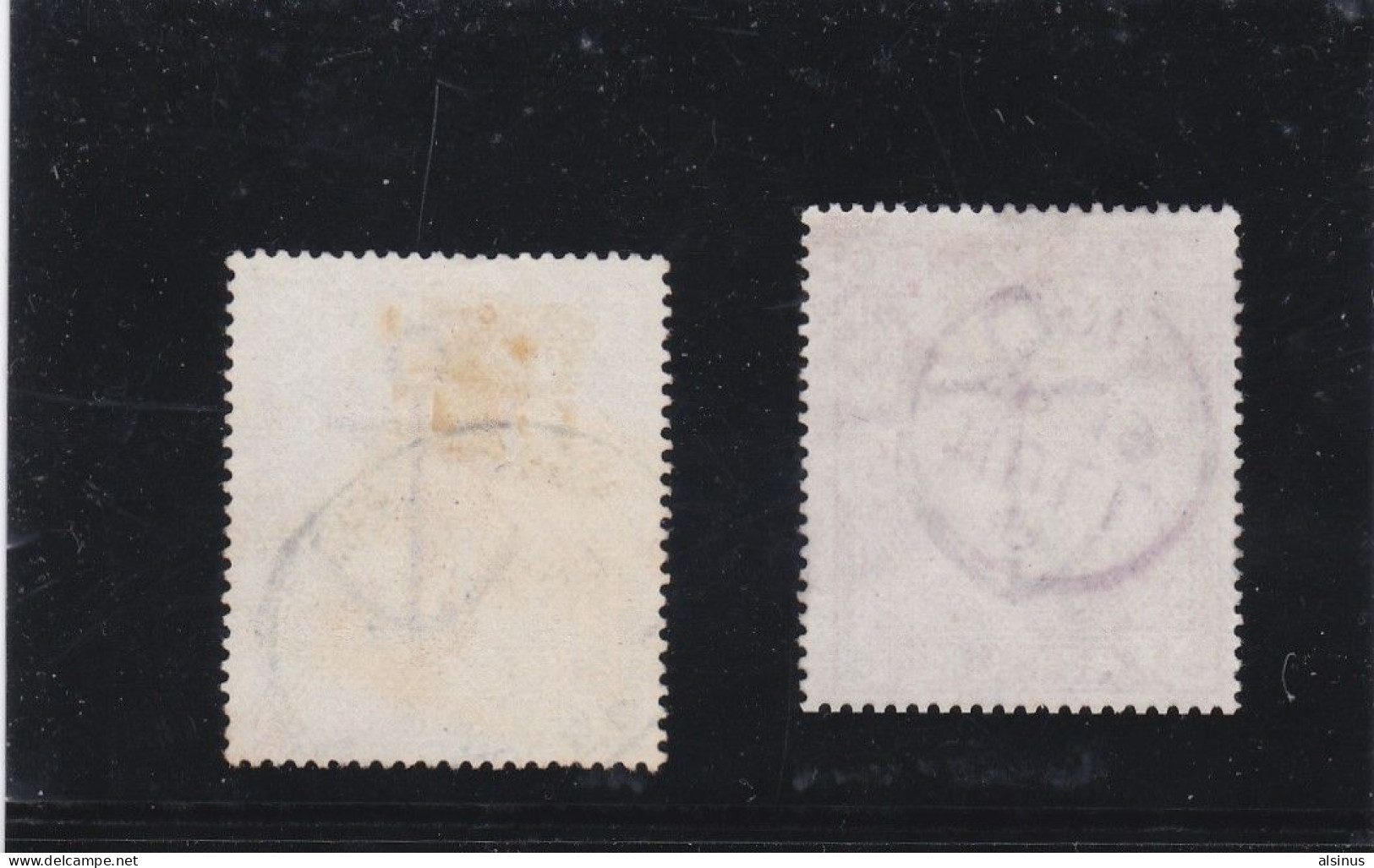 GRANDE BRETAGNE - 1883/84 - VICTORIA - N° 86 & 87 - 2/6 VIOLET - 5 S ROUGE - PAPIER BLANC -  OBLITERE - Unused Stamps