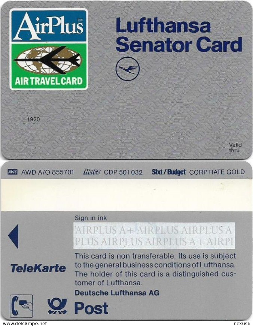 Germany - DBP Lufthansa Senator Card Air Traveler Dummy Card - Other & Unclassified