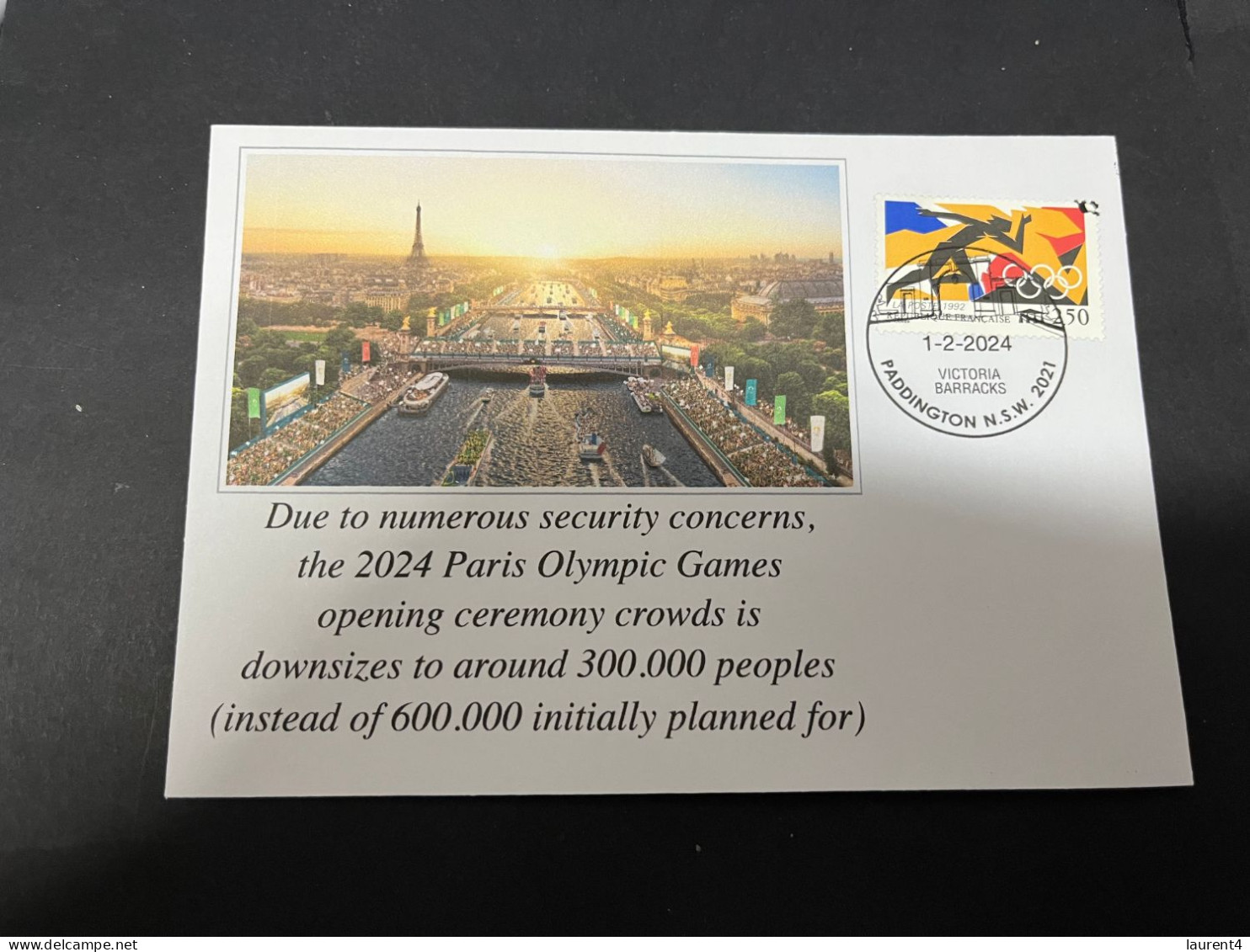 2-2-2024 (3 X 7) Paris Olympic Games 2024 - Opening Ceremony Capped To 300.000 Spectators For Securty Reasons - Verano 2024 : París