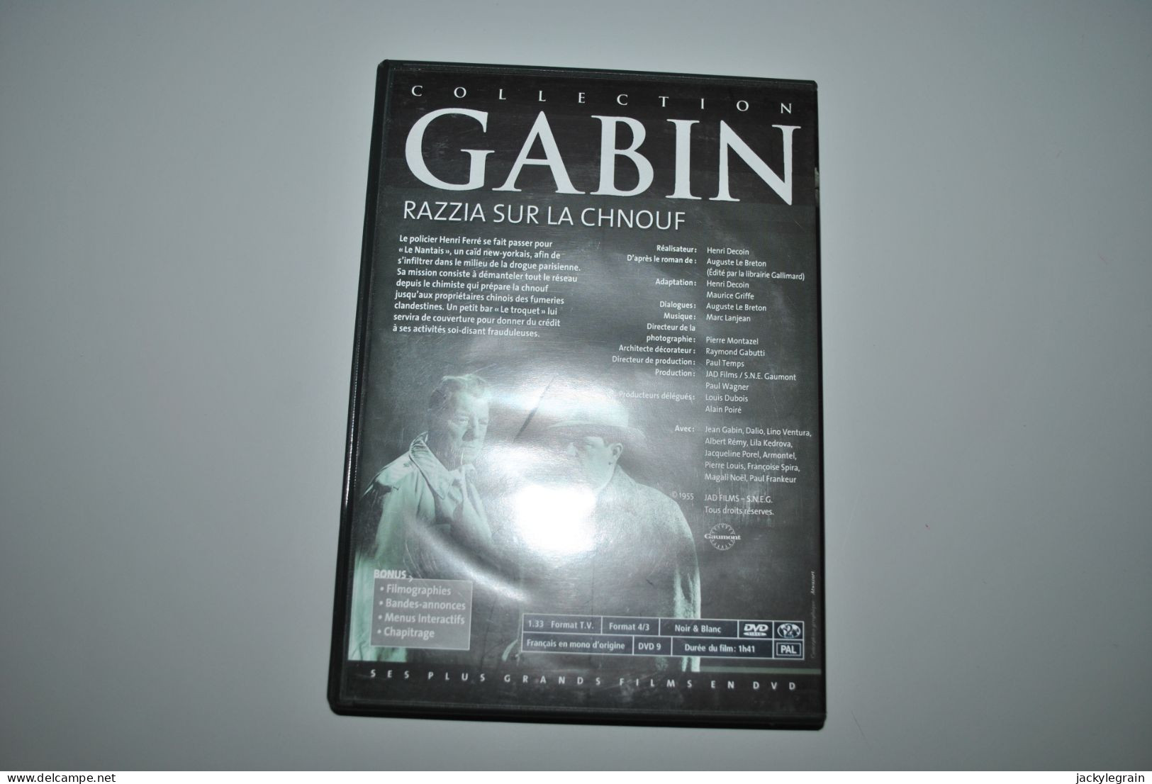 DVD "Razzia Sur La Chnouf"/Gabin Comme Neuf Vente En Belgique Uniquement Envoi Bpost 3 € - Classic