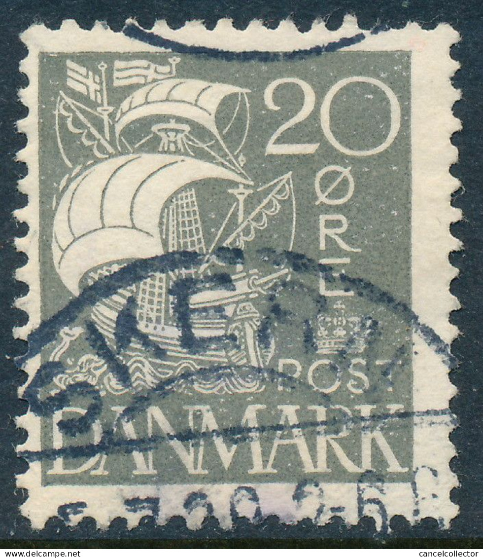 Denmark Danemark Danmark 1927: 20ø Grey Karavel Type, Fine Used, AFA 170 (DCDK00509) - Gebraucht