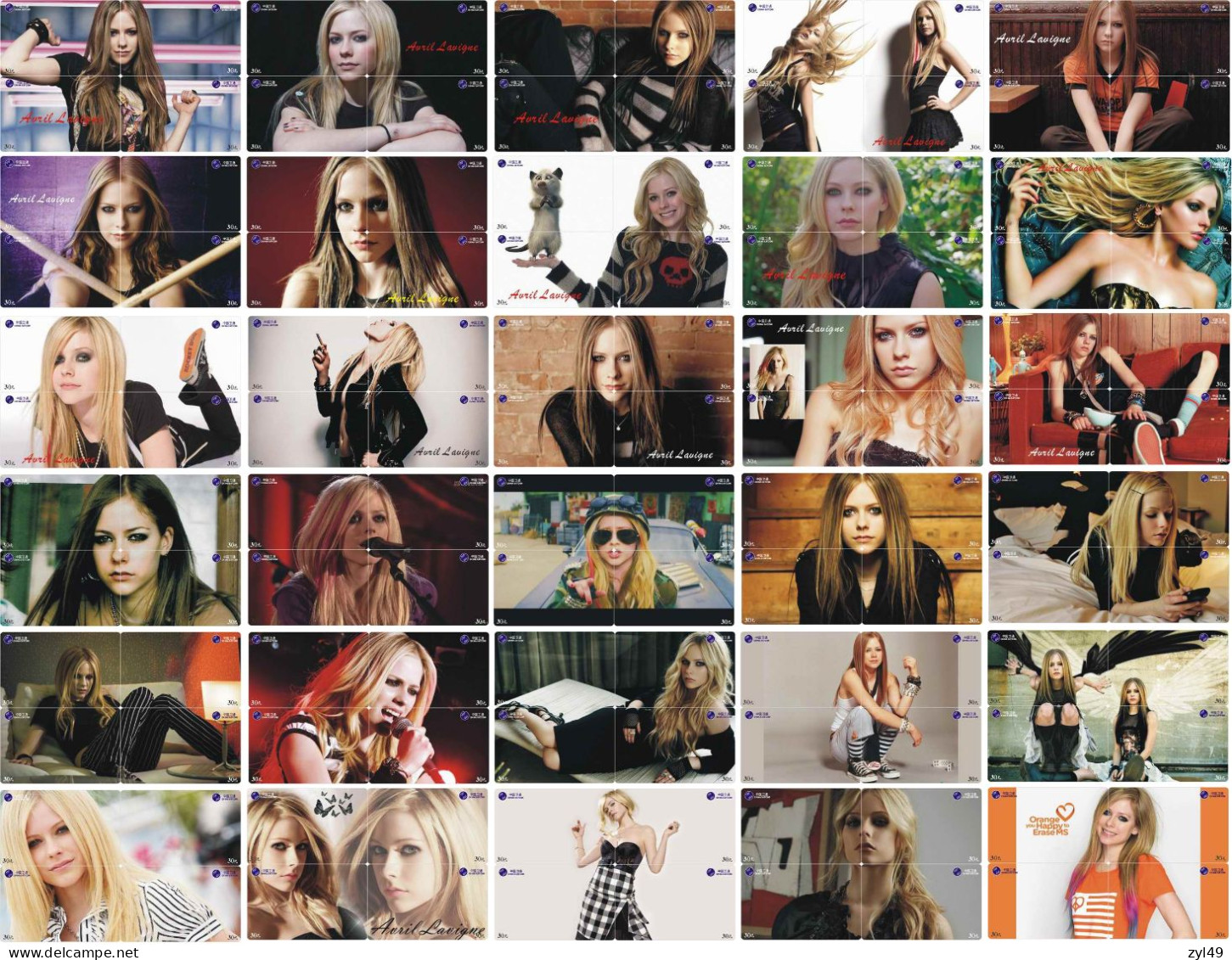 M14026 China phone cards Avril Lavigne puzzle 350pcs