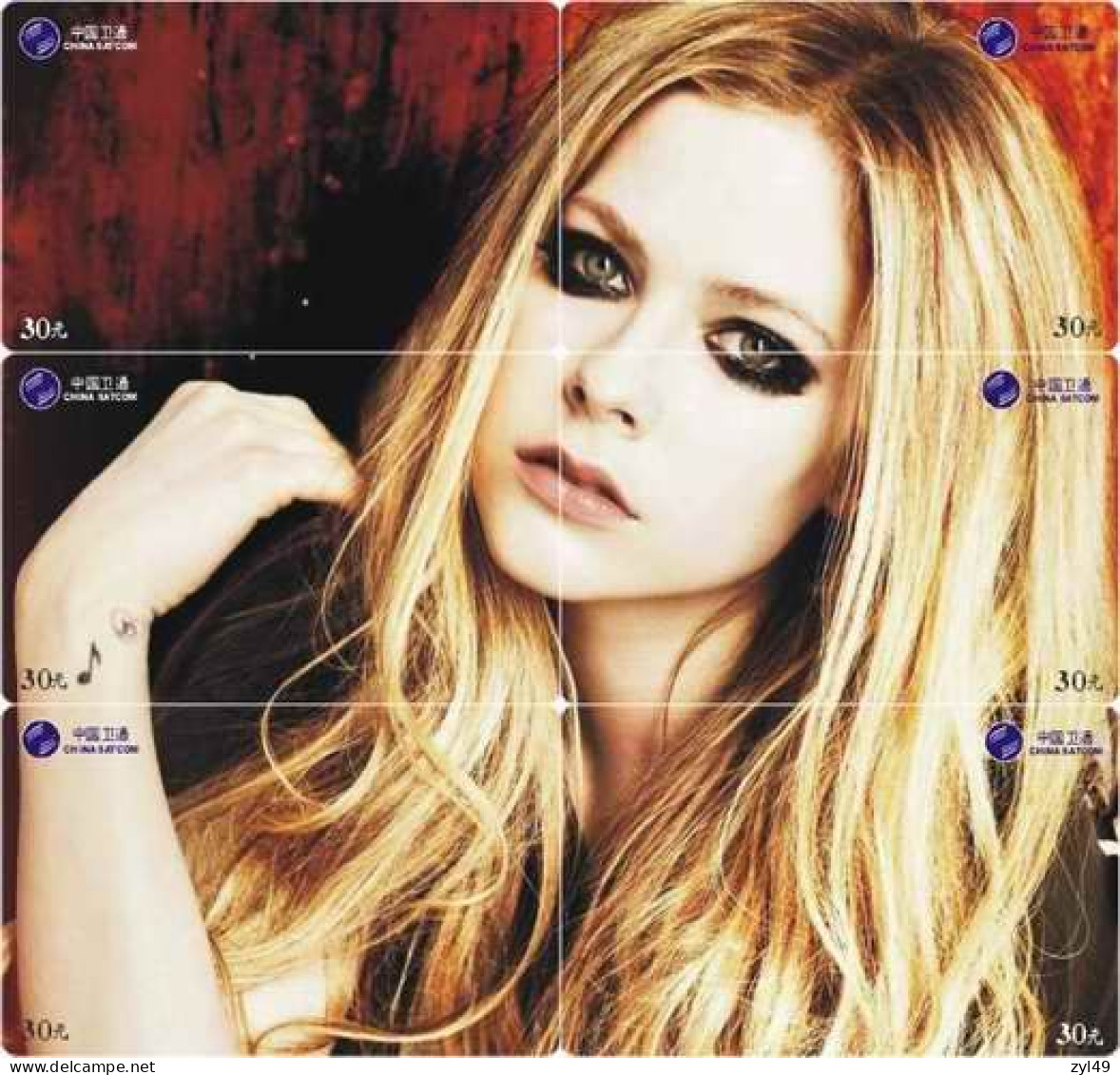 M14026 China phone cards Avril Lavigne puzzle 350pcs