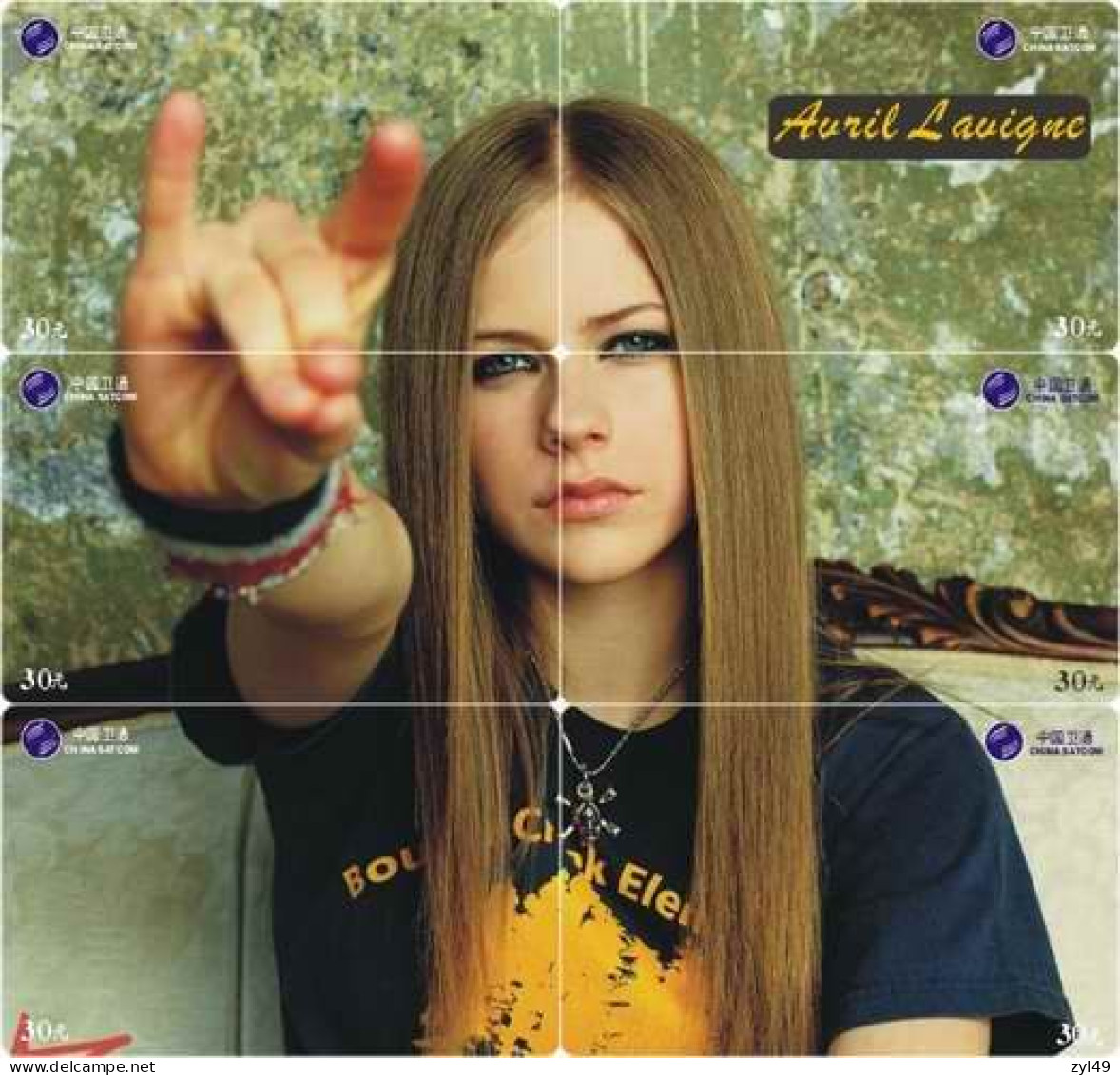 M14026 China phone cards Avril Lavigne puzzle 350pcs