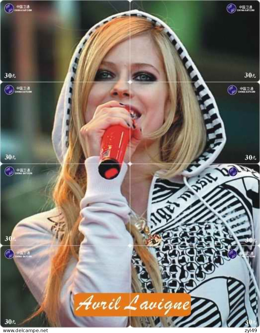 M14026 China phone cards Avril Lavigne puzzle 350pcs