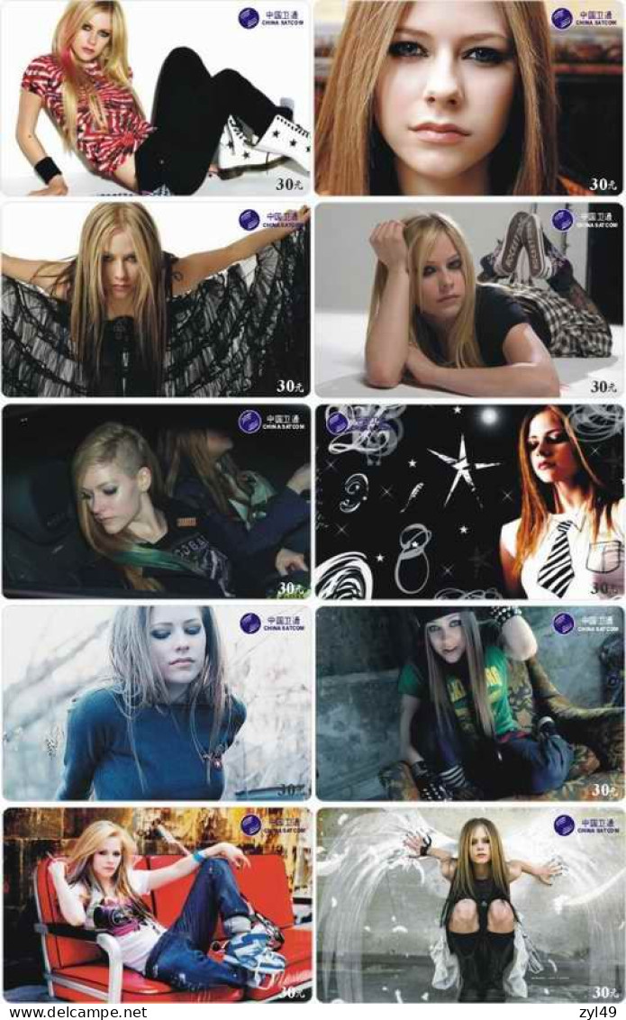 M14028 China Phone Cards Avril Lavigne 250pcs - Musique