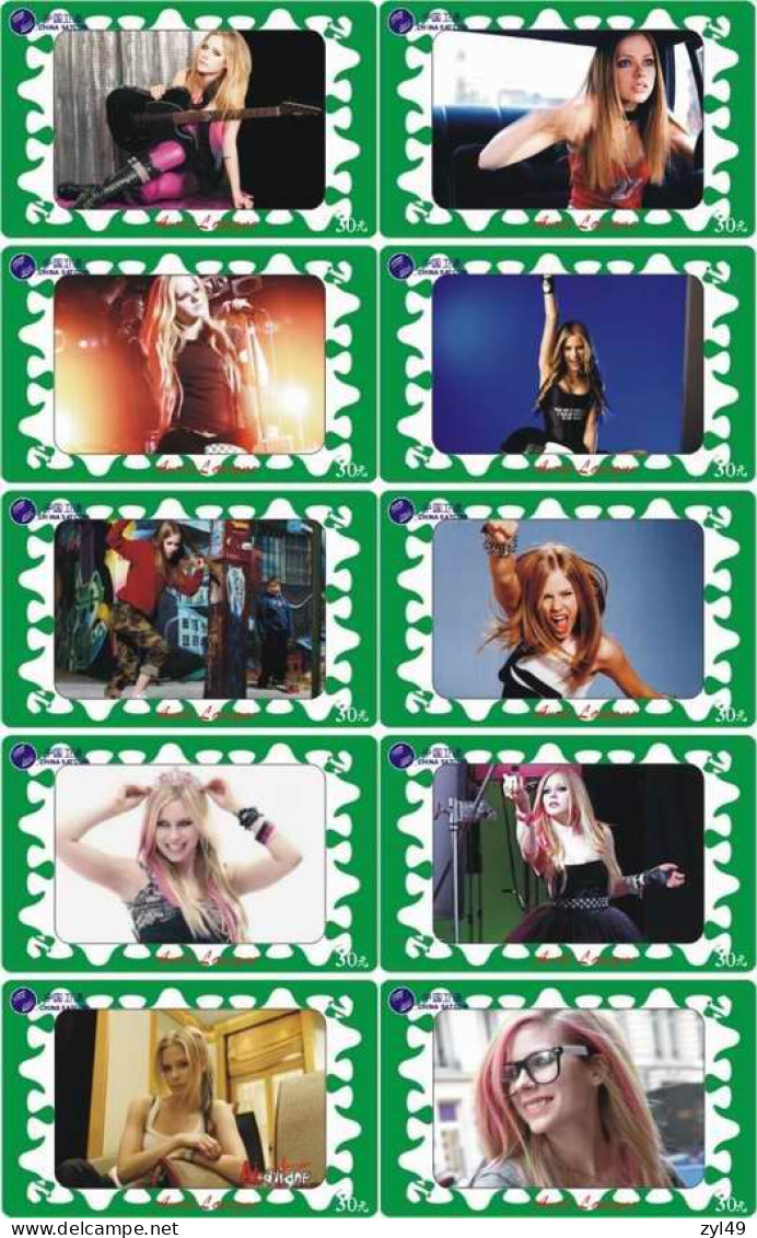 M14028 China phone cards Avril Lavigne 250pcs