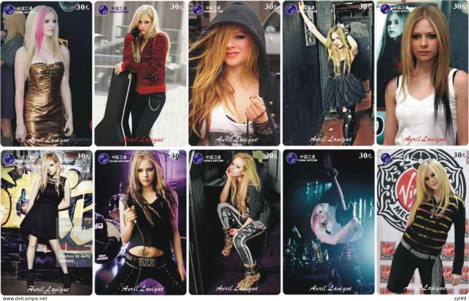 M14028 China phone cards Avril Lavigne 250pcs