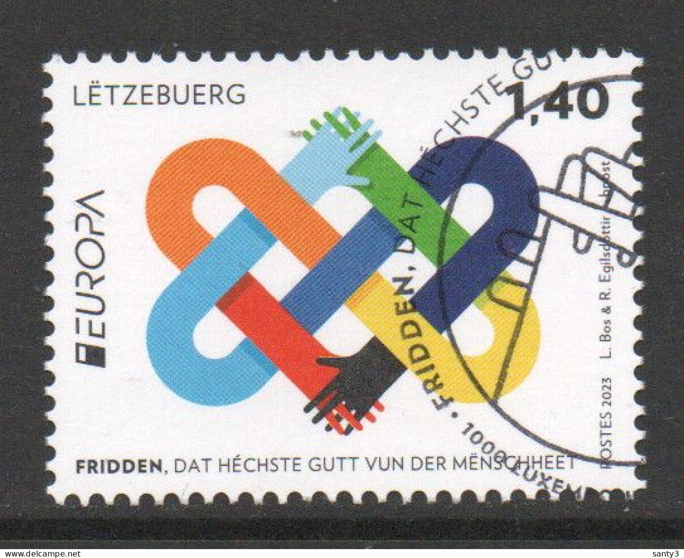 Luxemburg 2023 Yv 2280, Europa Cept, Gestempeld - Gebraucht