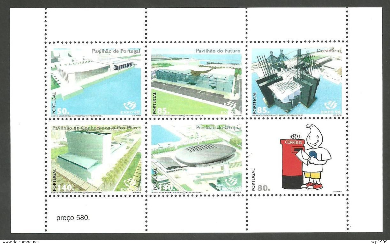 Portugal 1998 - EXPO'98, Pavillions, Gil Mini Sheet MNH - Nuevos