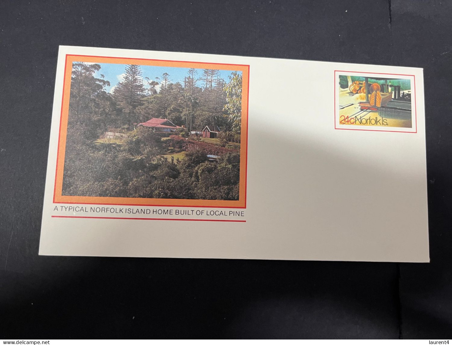 1-2-2024 (3 X 9) Norfolk Island Pre-paid FDC Envelopes (but Without Postmark) 4 Covers (unusual) 24 Cents - Norfolk Island