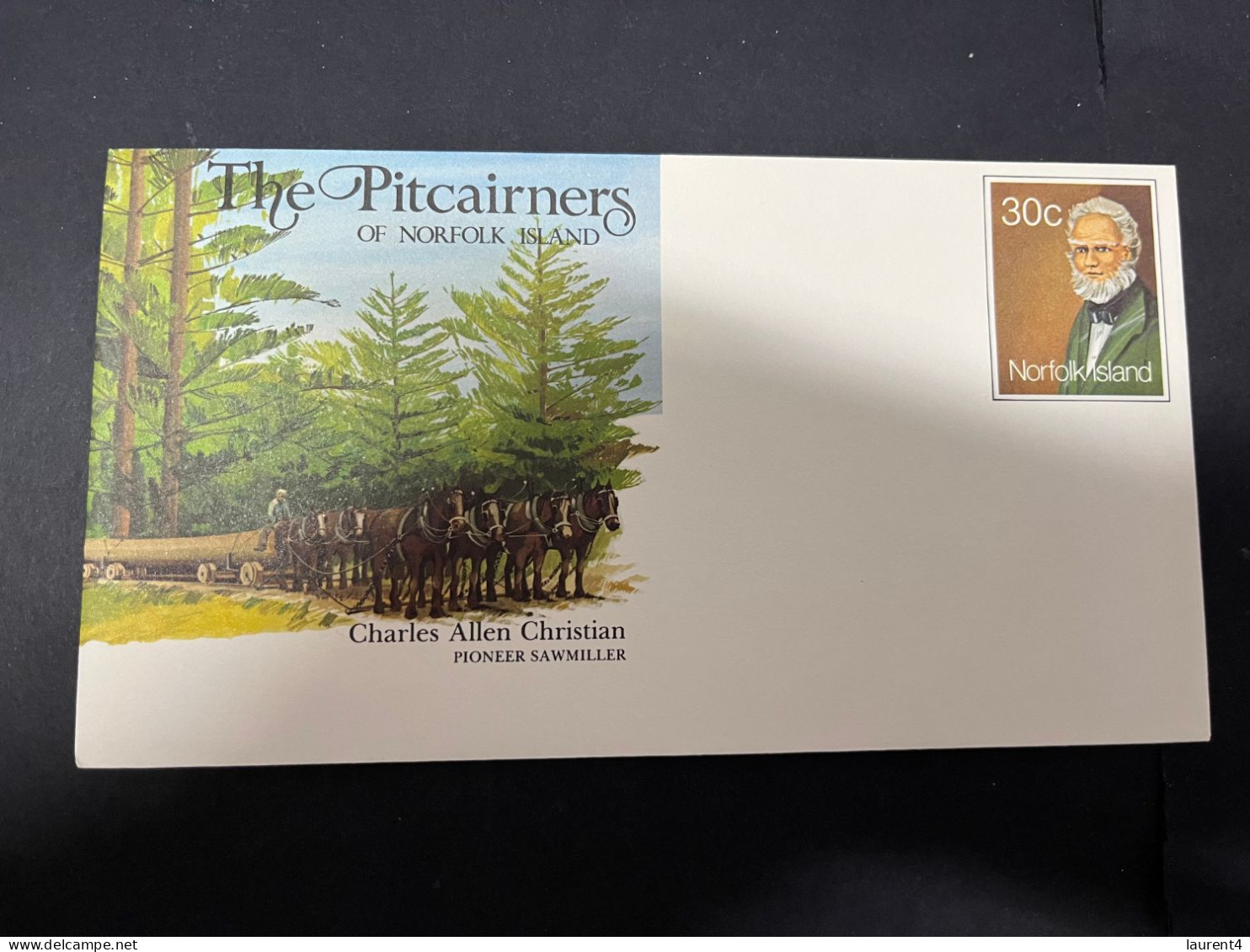 1-2-2024 (3 X 9) Norfolk Island Pre-paid FDC Envelopes (but Without Postmark) 5 Covers (unusual) The Pitcairners - Norfolk Island