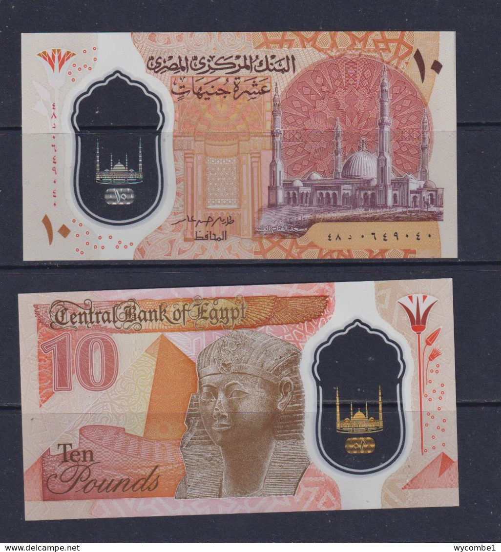 EGYPT - 2022 10 Pounds Polymer UNC - Egipto