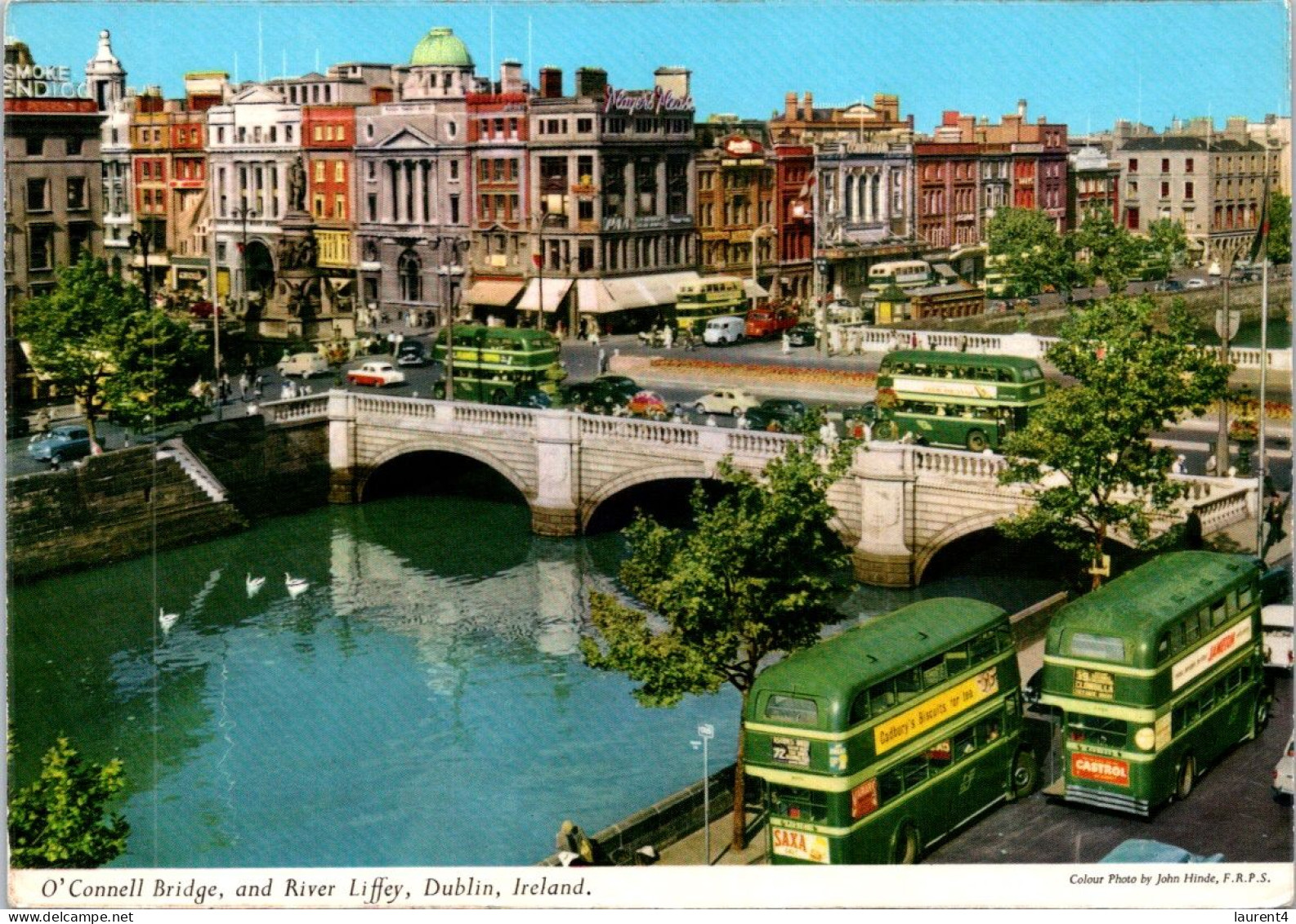 2-2-2024 (3 X 10) Ireland - Dublin (posted To France 1963) Bridge & Buses - Dublin