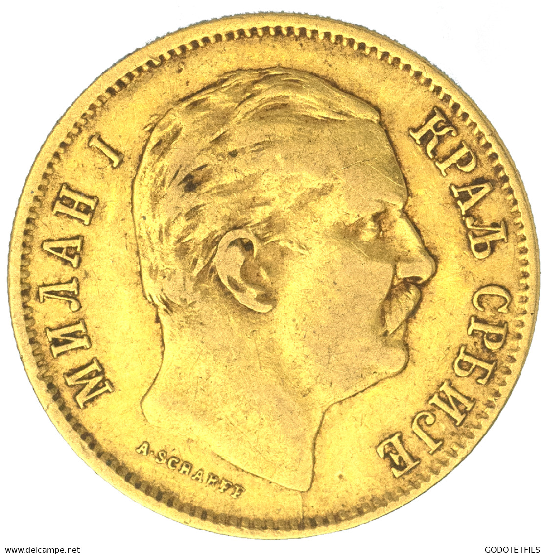 Serbie-Milan IV- 10 Dinars 1882 Vienne - Serbie