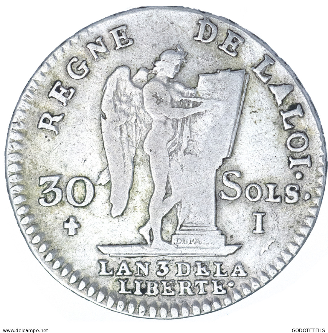 Louis XVI- 30 Sols Dit Au Génie 1791 Limoges - 1791-1792 Constitución 