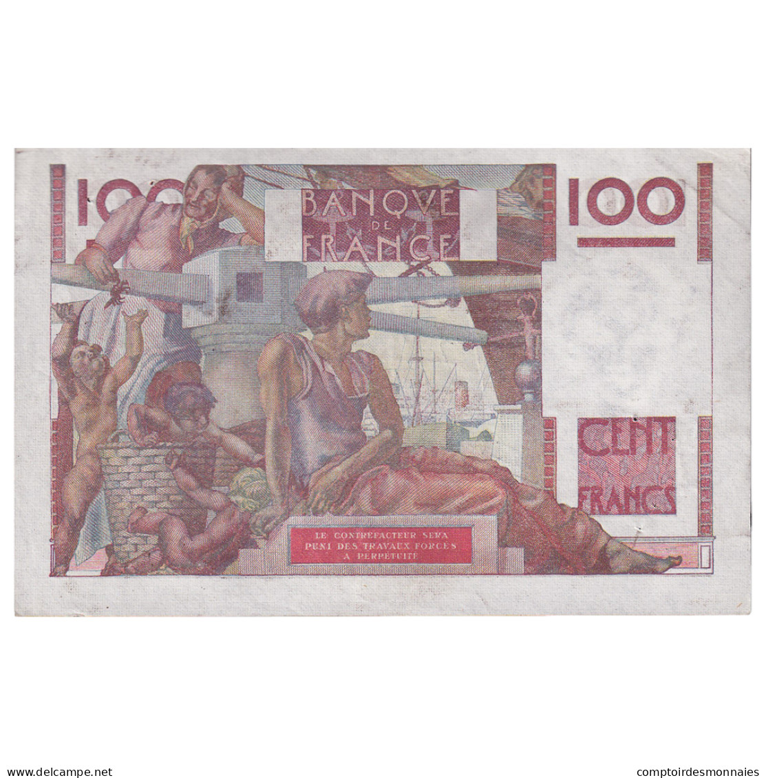 France, 100 Francs, Jeune Paysan, 1947, B.187, SUP, Fayette:28.13, KM:128a - 100 F 1945-1954 ''Jeune Paysan''