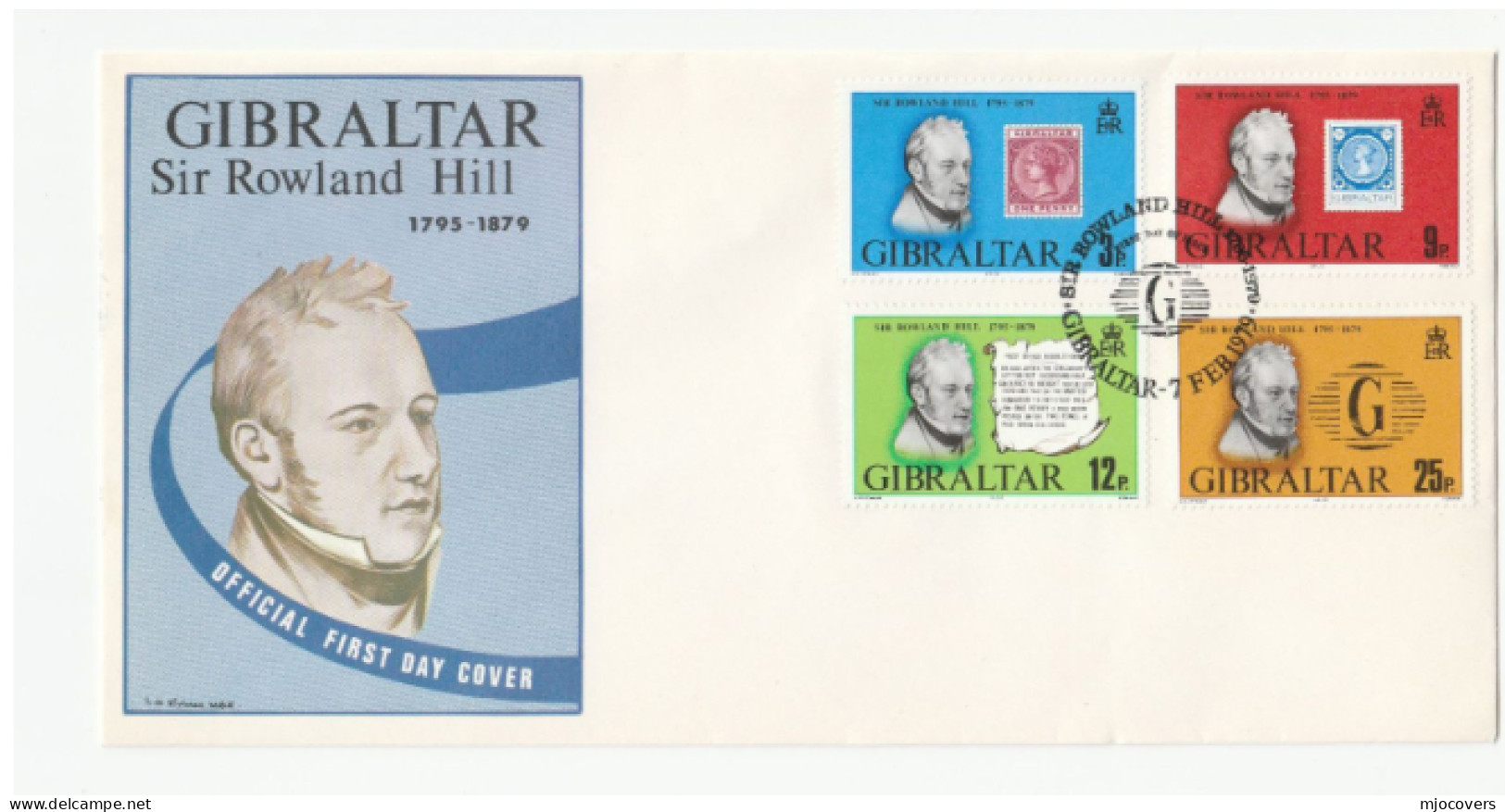 5  GIBRALTAR FDCs 1971-1982 Fdc Christmas Iyc Stamp On Stamps Military Coat Of Arms United Nations Cover - Gibraltar