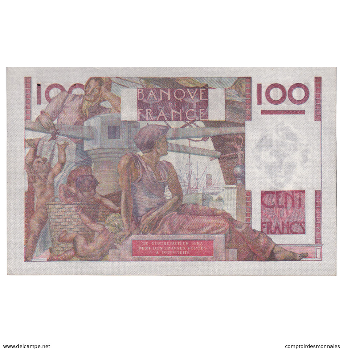 France, 100 Francs, Jeune Paysan, 1947, D.202, TTB+, Fayette:28.14, KM:128b - 100 F 1945-1954 ''Jeune Paysan''