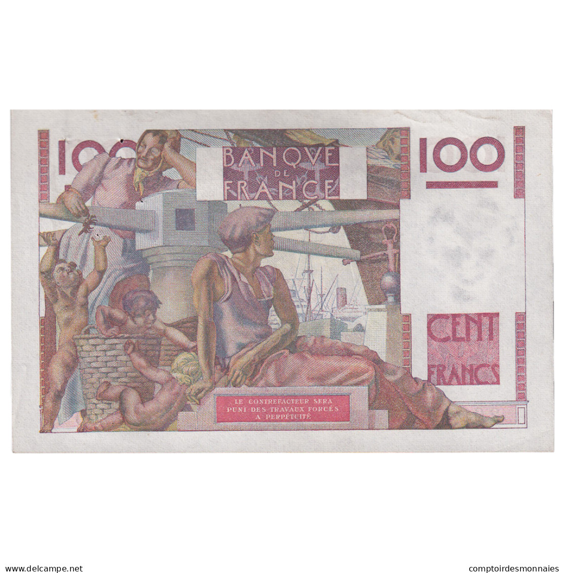 France, 100 Francs, Jeune Paysan, 1947, Z.200, TTB+, Fayette:28.14, KM:128b - 100 F 1945-1954 ''Jeune Paysan''