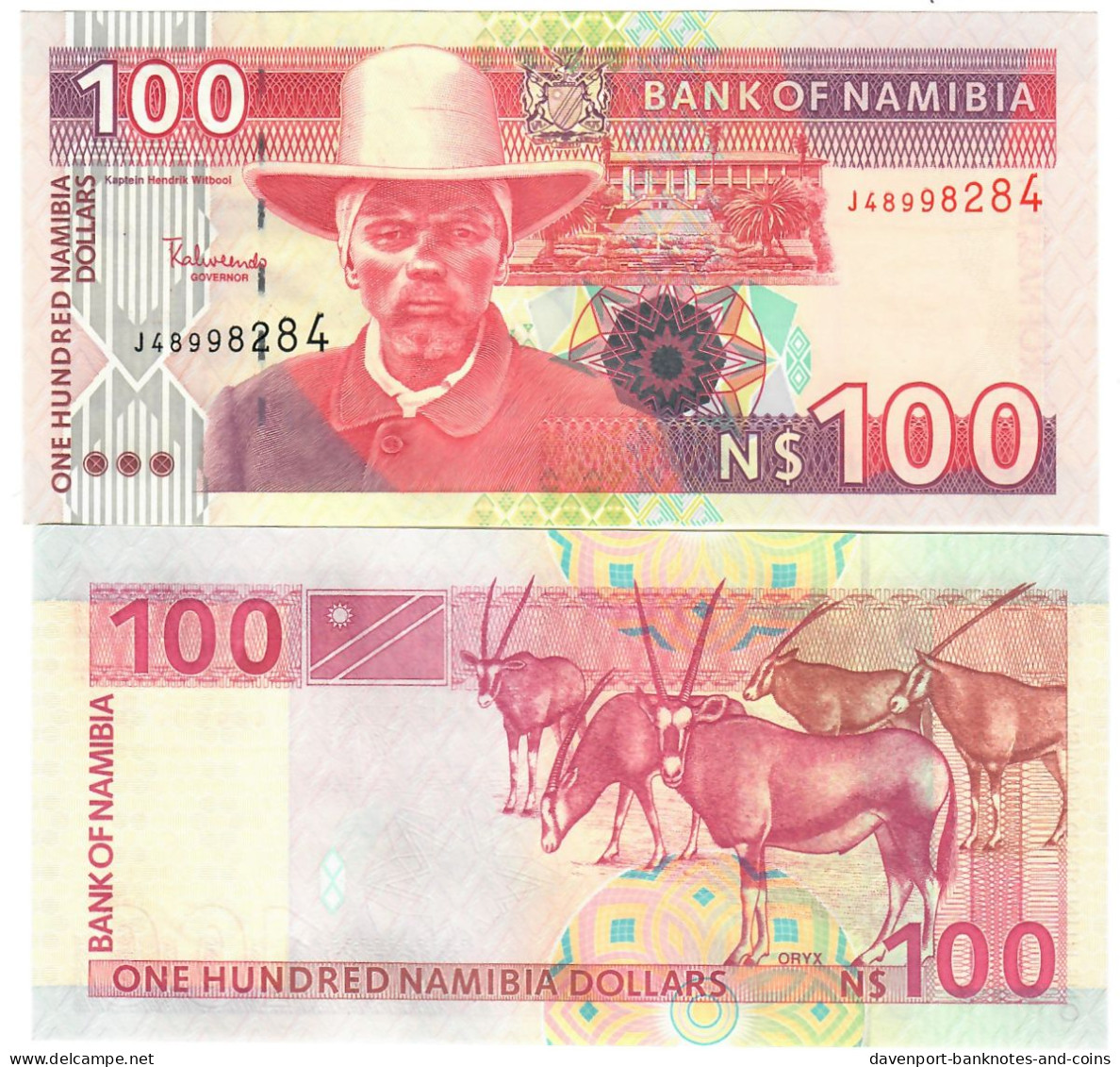 Namibia 100 Dollars 2001 (2009) UNC "Alweendo" - Namibië