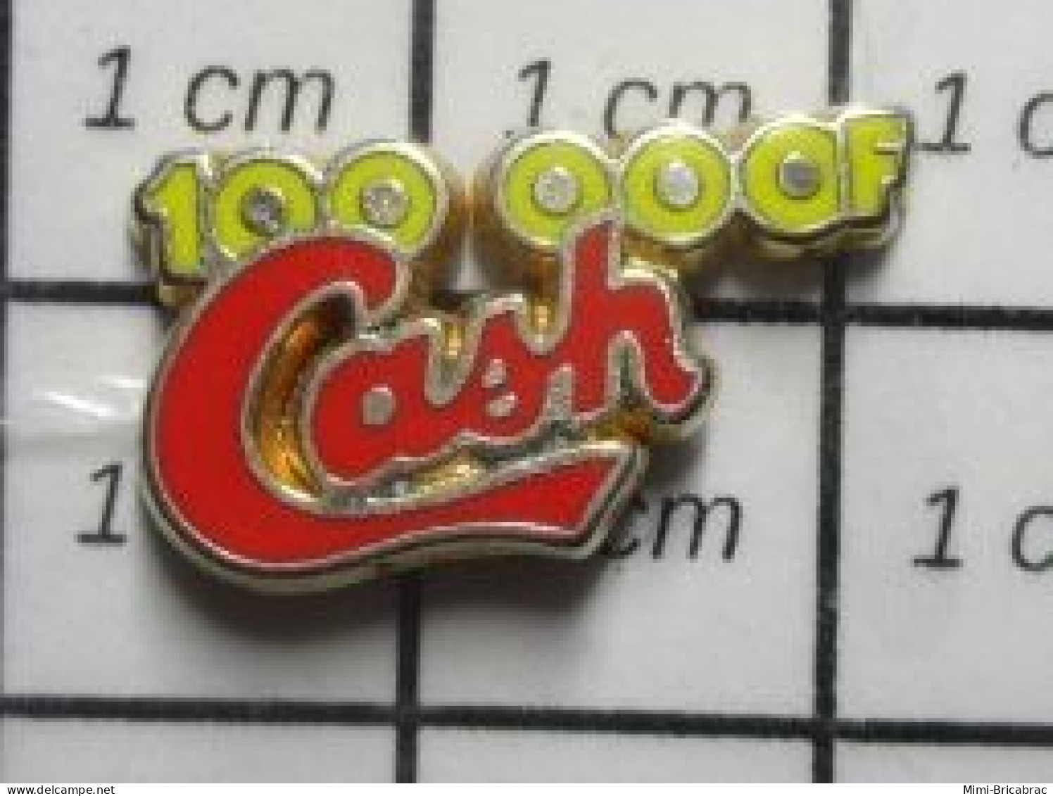 222  Pin's Pins / Beau Et Rare / JEUX / FRANCAISE DES JEUX 100000 F CASH - Juegos