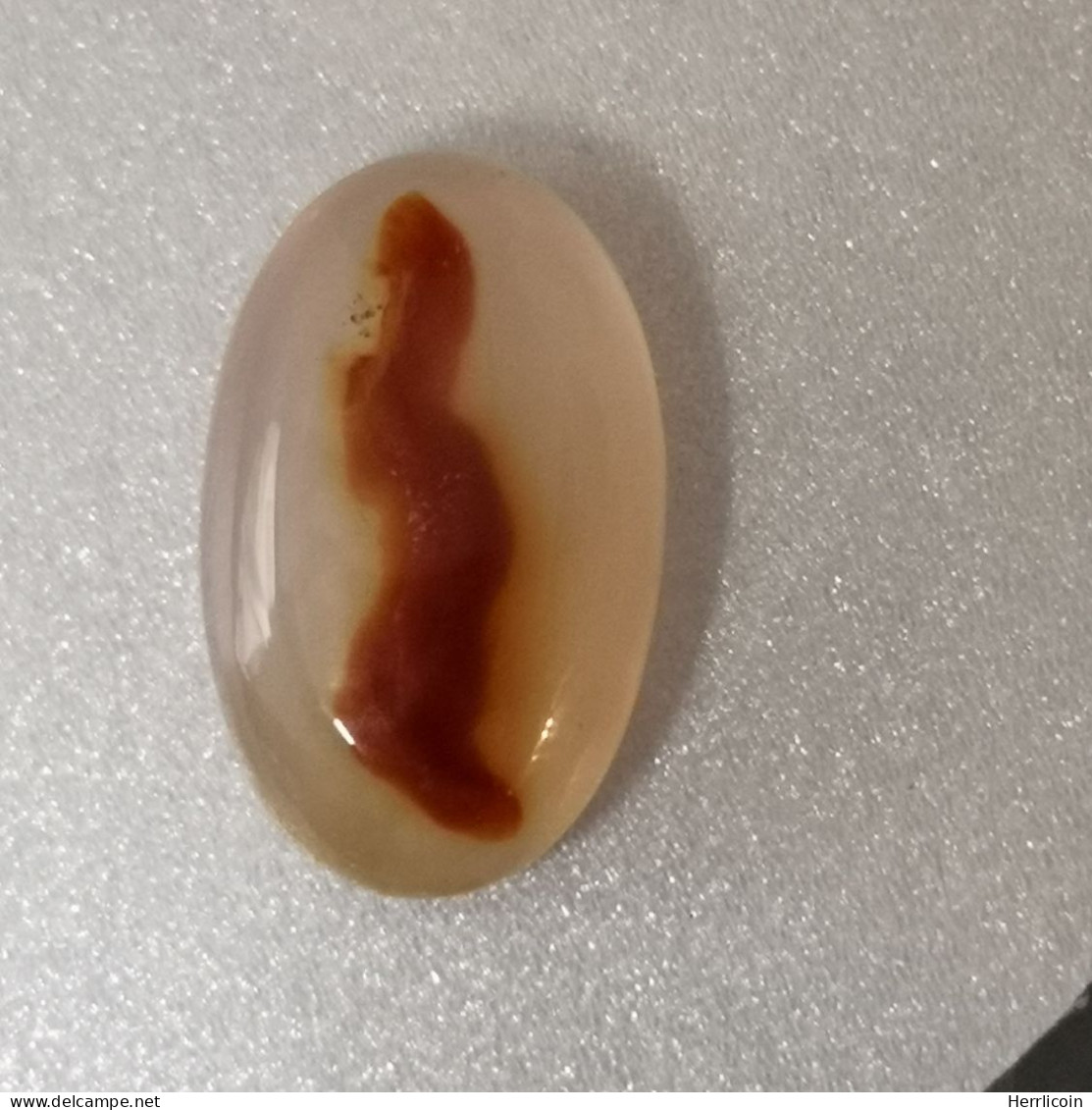 Agate "Croix" Naturelle D'Indonésie - Cabochon 14.84 Carats - 21.3 X 13.3 X 6.4 Mm - Agate