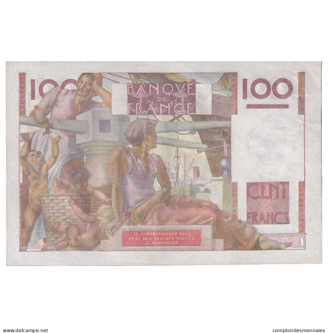 France, 100 Francs, Jeune Paysan, 1952, A.498, TTB+, Fayette:28.34, KM:128d - 100 F 1945-1954 ''Jeune Paysan''