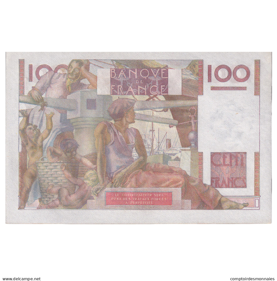 France, 100 Francs, Jeune Paysan, 1951, N.412, SPL, Fayette:28.30, KM:128d - 100 F 1945-1954 ''Jeune Paysan''