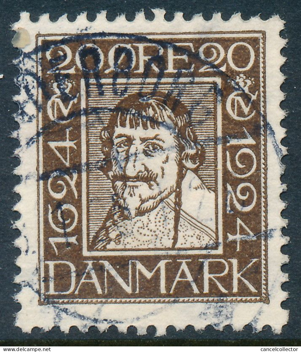 Denmark Danemark Danmark 1924: 20ø Brown Postal Anniversary, F-VF Used, AFA 141 (DCDK00557) - Gebraucht