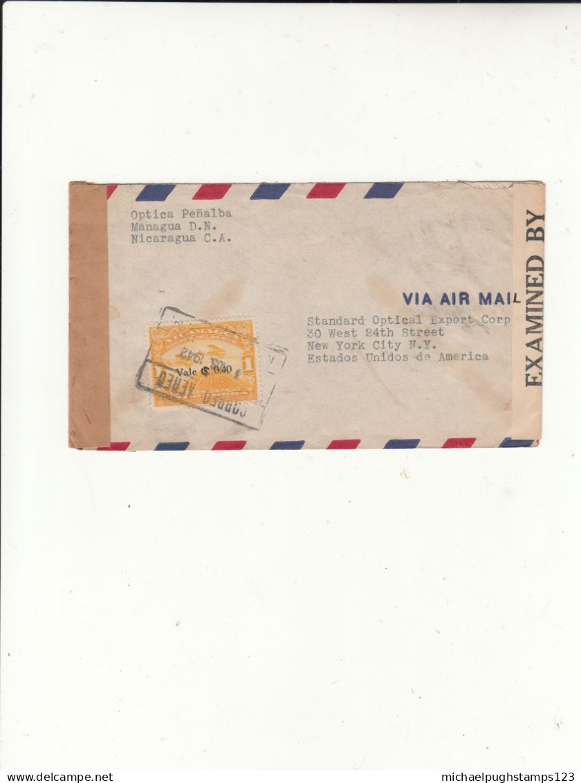 Nicaragua / Airmail / Censorhship / U.S. - Nicaragua