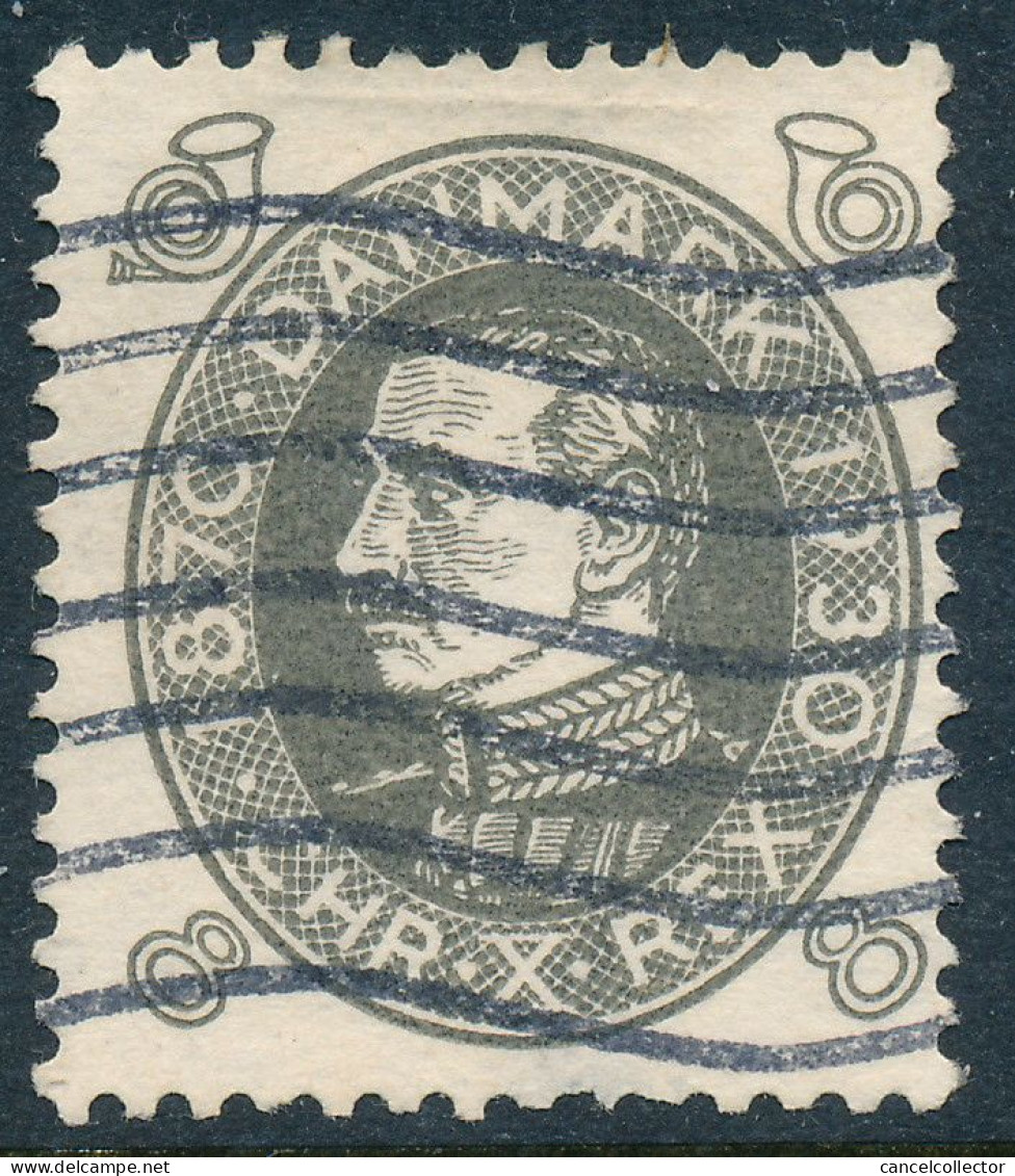 Denmark Danemark Danmark 1930: 8ø Grey Christian X Birthday, Fine Used Stamp, AFA 188 (DCDK00559) - Gebraucht