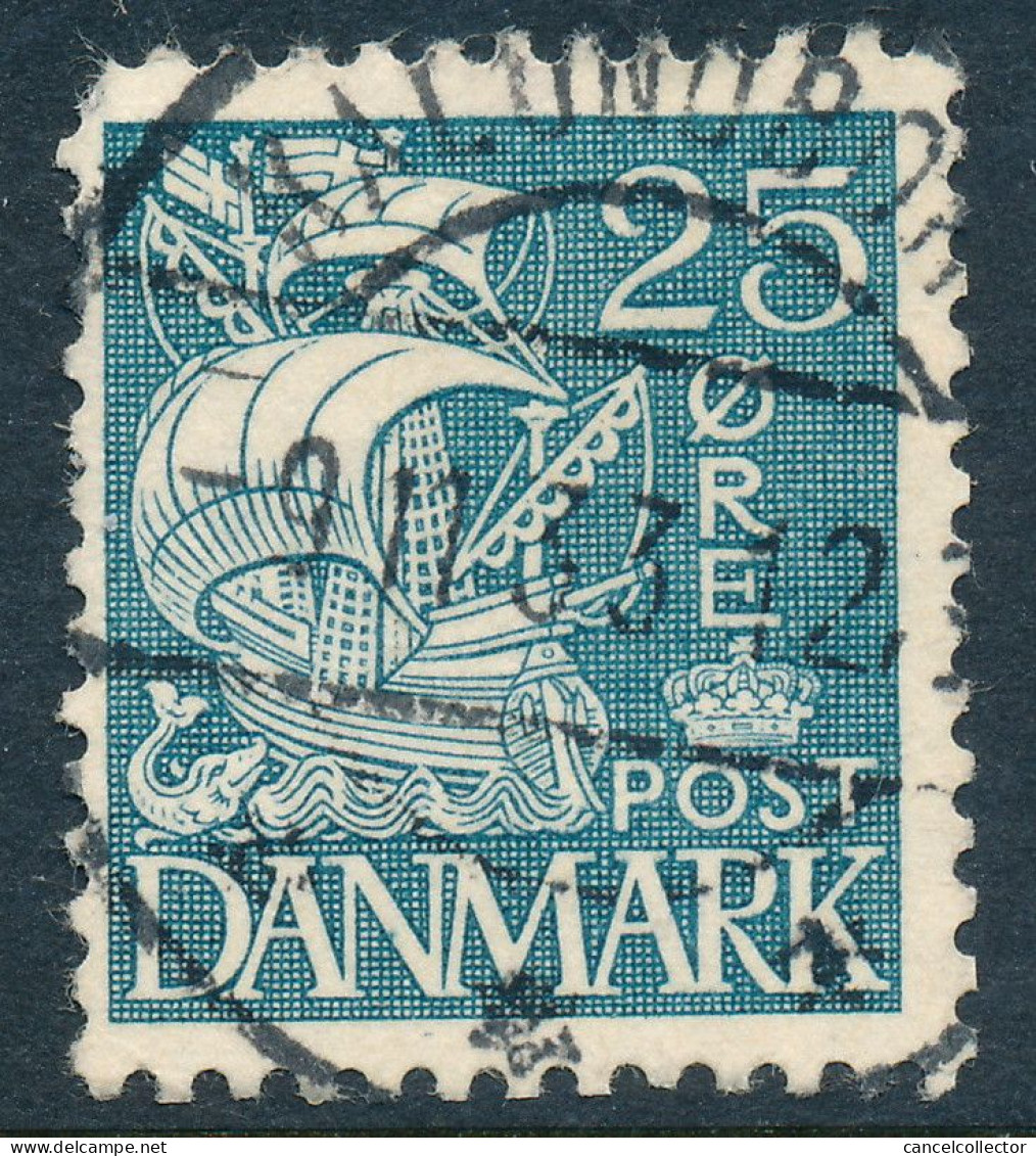 Denmark Danemark Danmark 1933: 25ø Blue Karavel Type, F Used, AFA 205 (DCDK00560) - Gebraucht