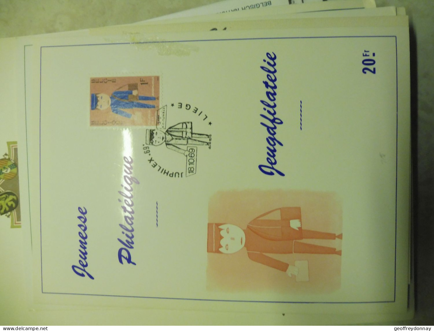 Belgique Belgie  Souvenir 1511 Gestempelt / Oblitéré Liege  Illustrée 1969  Facteur - Post Office Leaflets