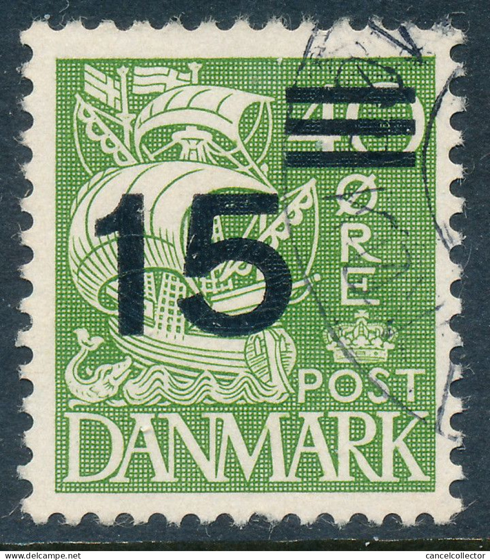 Denmark Danemark Danmark 1940: 15/40ø Provisional Type I, VF Used, AFA 263 (DCDK00563) - Gebraucht