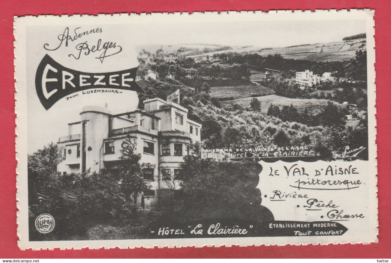 Erezée - Hôtel " La Clairière "  ( Voir Verso ) - Erezée