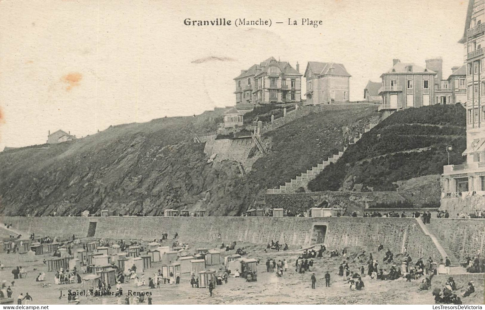 FRANCE - Granville - La Plage - Animé - Carte Postale Ancienne - Granville