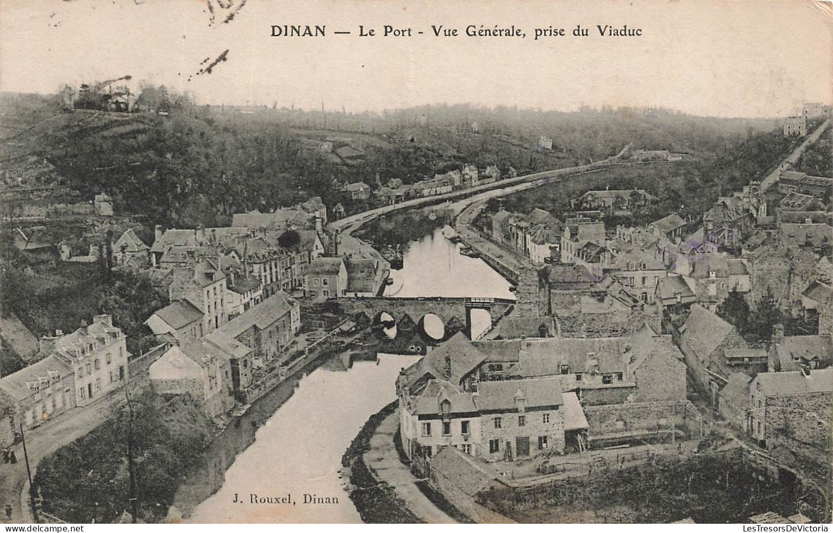 FRANCE - Dinan - Le Port - Vue Générale - Prise Du Viaduc - Carte Postale Ancienne - Dinan