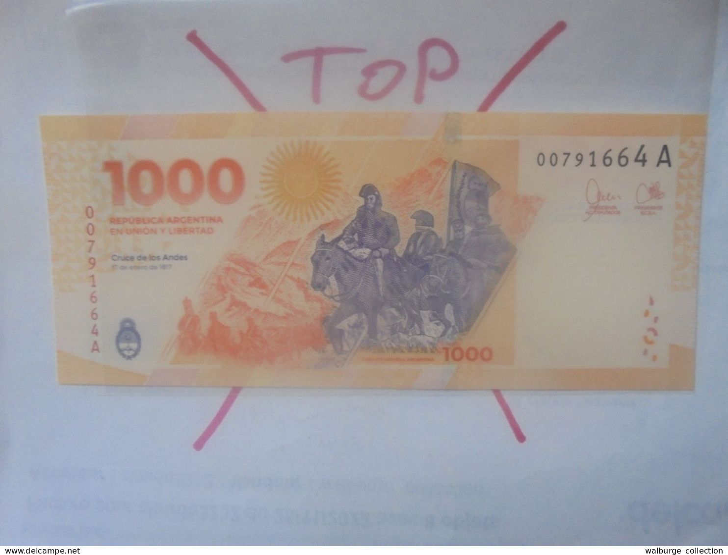 ARGENTINE 1000 PESOS 2017 Neuf (B.32) - Argentinien