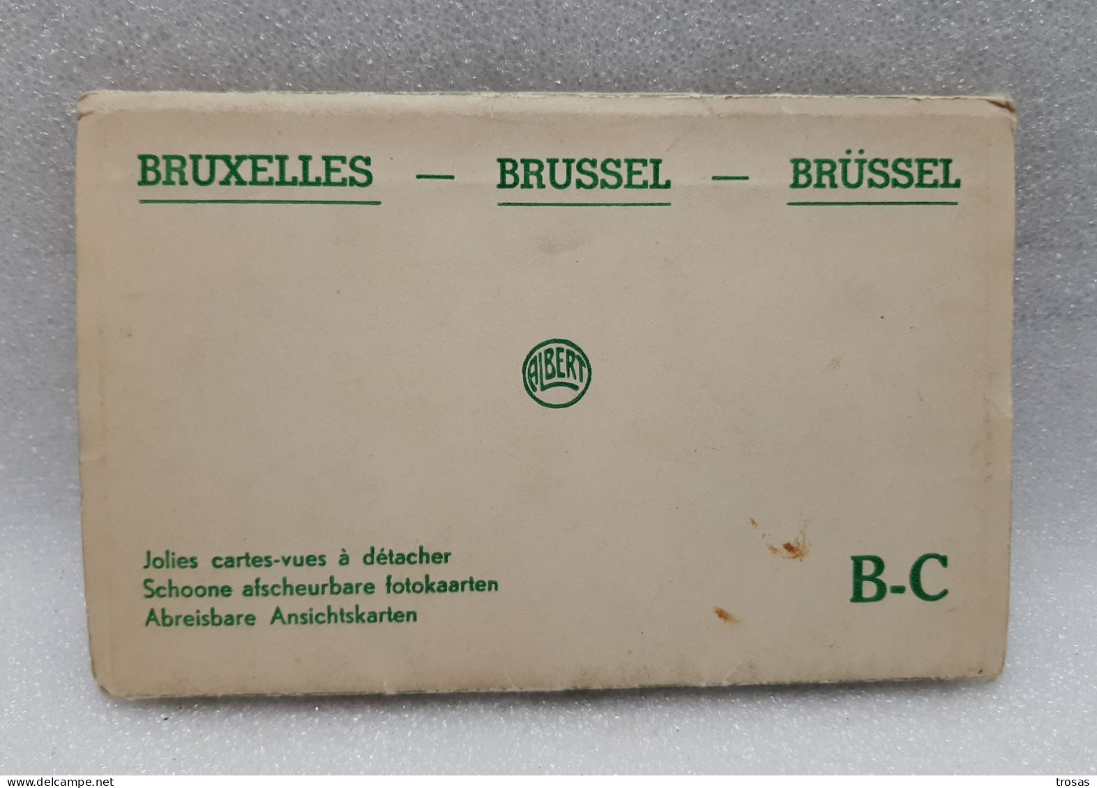 Vintage 9 Postcard Set By Albert Dohmen, Bruxelles, Brussels Adjoined Cards, 50's - Lotti, Serie, Collezioni