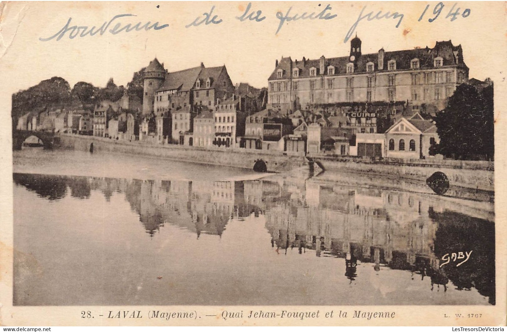 FRANCE - Laval - Quai Jehan-Fouquet Et La Mayenne - Carte Postale Ancienne - Laval