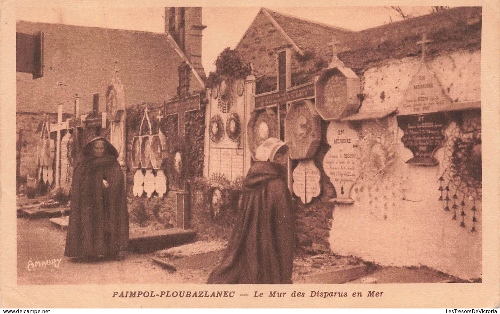 FRANCE - Paimpol - Ploubazlanec - Vue Sur Le Mur Des Disparus En Mer - Carte Postale Ancienne - Paimpol