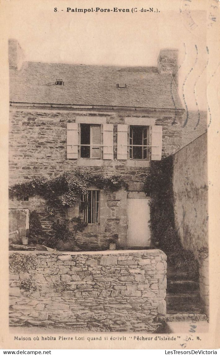 FRANCE - Paimpol Pors Even - Vue Générale De La Maison Où Habita Pierre Loti ...- A.B - Carte Postale Ancienne - Paimpol