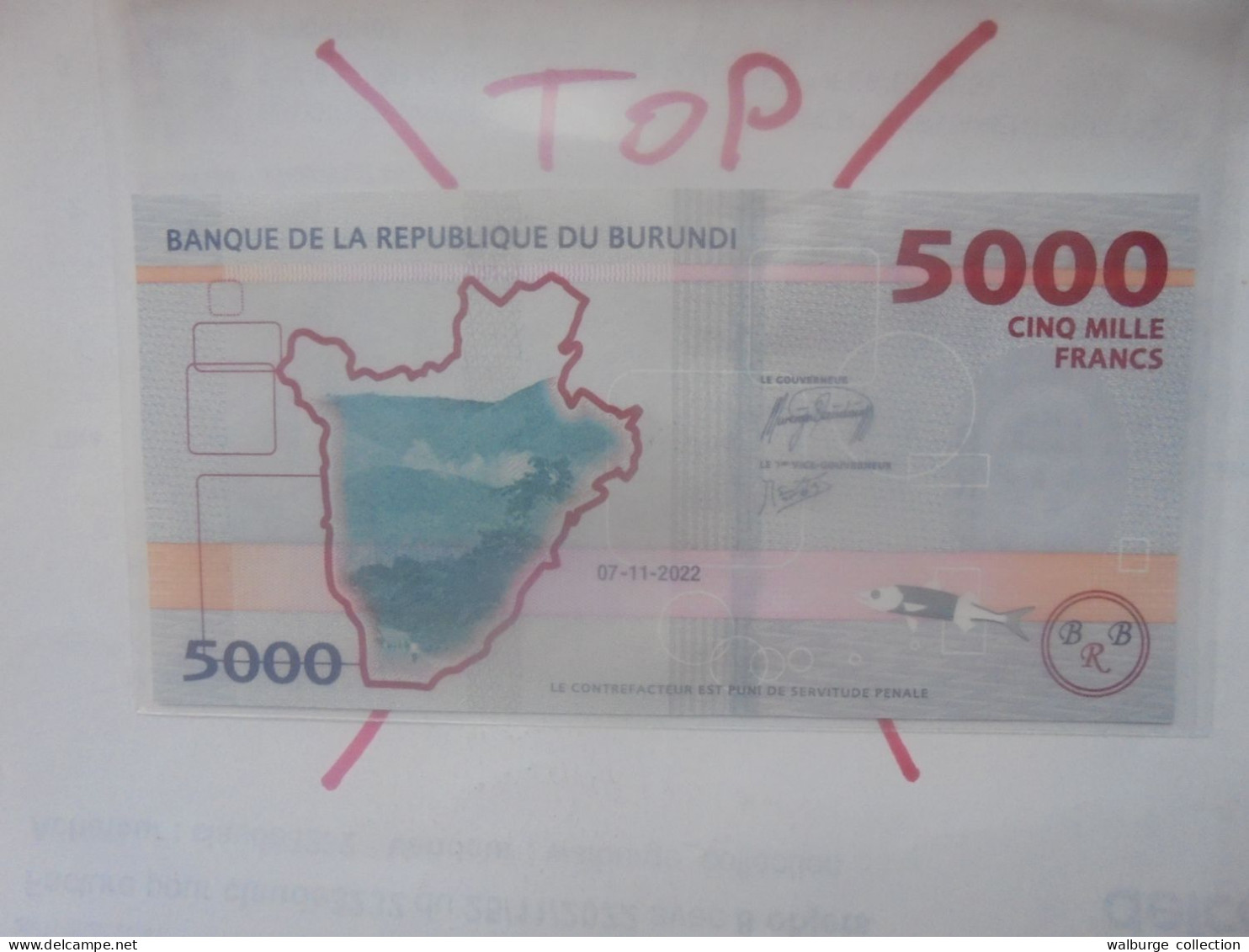 BURUNDI 5000 FRANCS 2022 Neuf (B.32) - Burundi