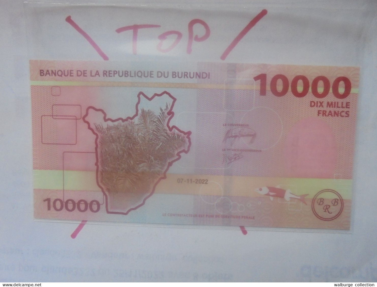 BURUNDI 10.000 FRANCS 2022 Neuf (B.32) - Burundi